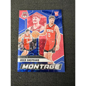 Reed Sheppard - 2024-25 Donruss Optic - Montage Fast Break Blue #50/85